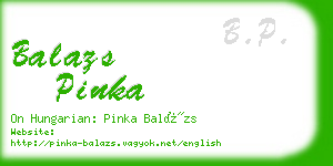 balazs pinka business card